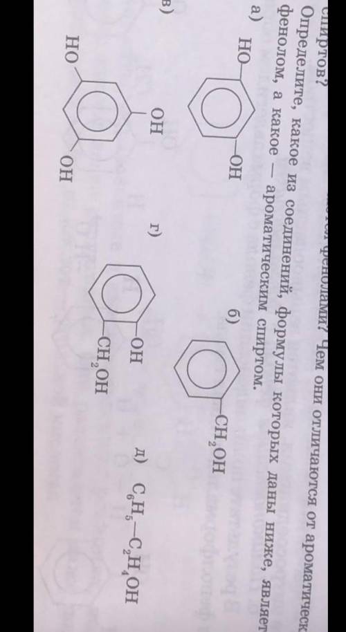 Ароматическим таким то, а к фенолам таким то​