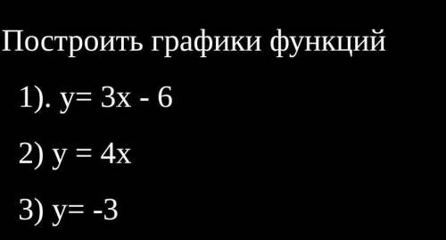 Построить графики функций НАДО ​