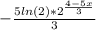 -\frac{5ln(2)*2^{\frac{4-5x}{3} } }{3}