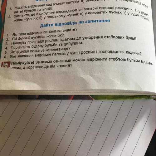 Дайте відповідь на запитання