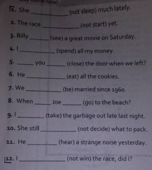 Complete the blanks either with the PRESENT PERFECT or PAST SIMPLE and match then with the pictures