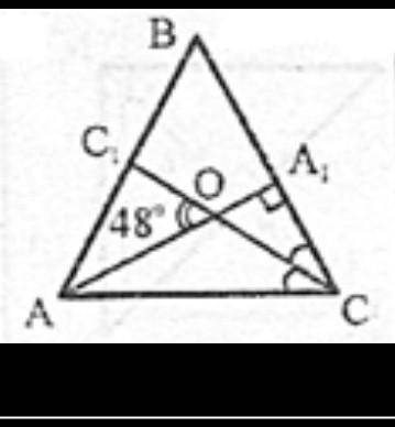 3. Дано: АВС, АВ=ВССС1-биссектриса. АА1-высота∠АОС1=480Найти: ∠А, ∠В ​