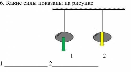 Какие силы показаны на рисунке 1 2 ФИЗИКА 7 КЛАСС ​