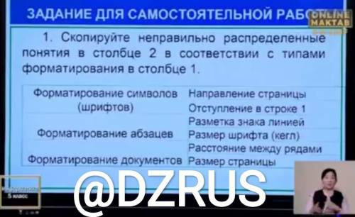 Скопируйте неправильно распределение понятие в столбце 2 в соответствии с типами форматирования в ст