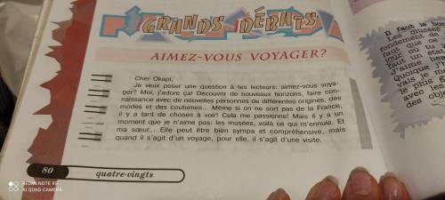 Trouvez dans les dialogues, le dossier et dans les lettres des élèves francais tous les mots qui son