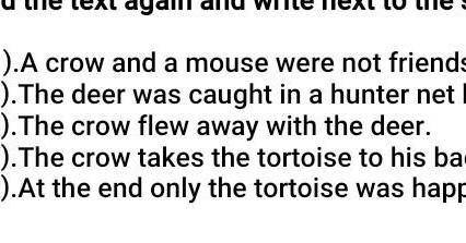 An Inspiring friendship story Once a deer, a crow, a mouse and a turtle were great friends.One day t