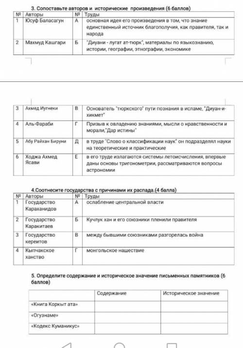 Соч по истории Казахстана 6 класс 2 четверть ОСТАЛОСЬ 11 МИНУТ ​