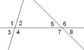 Дано: ∢4=108°,∢8=55°. Вычислите все углы.