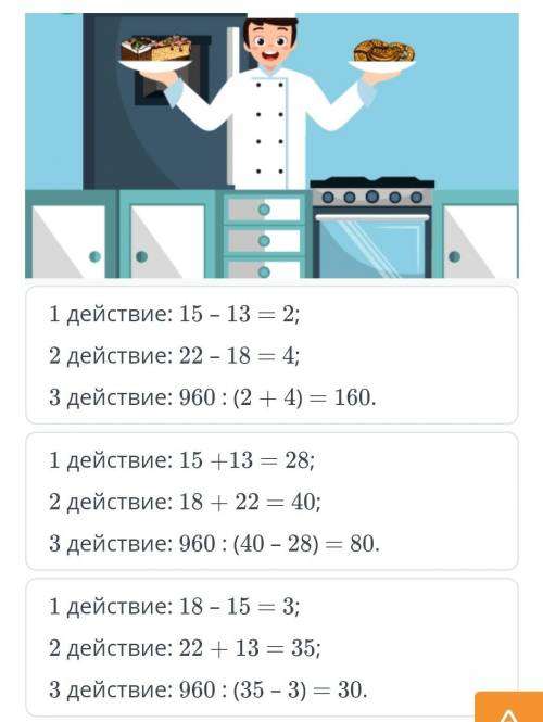 Повторение и обобщение изученного На первое блюдо кондитер выложил 15 пирожных с кремом и 13 песочны