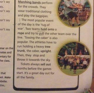 Read the text about the Highland games and answer the questions. 1. When do highland games take plac