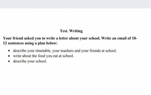 Текст по англійській по плану 1.опишіть свій розклад, своїх вчителів та своїх друзів у школі 2.чим п