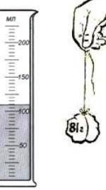 на картине показан стакан с водой и кусок алюминия. Объясните на сколько поднимается уровень воды в