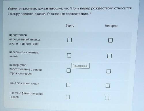 Укажите признаки, доказывающие, что Ночь перед рождеством относитсяк жанру повести-сказки. ​