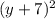 (y+7)^{2}