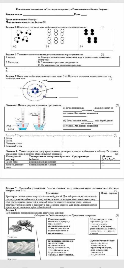 Естествознания соч 6 класс