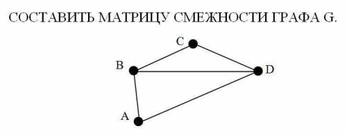 составить матрицу смежности