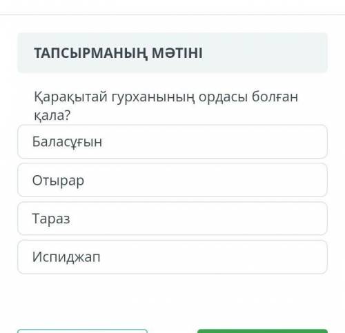 Қарақытай гурханының ордасы болған қала​