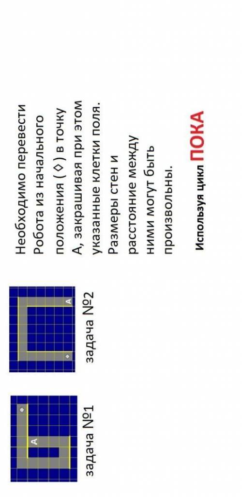 Составьте программу рисования узора начальное положение робота отмечено символом программа должна со