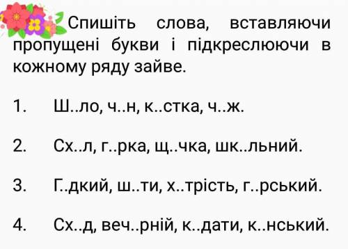 пожайлуста нужно вставить правильные буквы