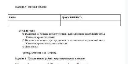 Задание 4 Практическая работа: марганцевая руда и медная 1.Находят общее у марганцевой (Жезды) и мед