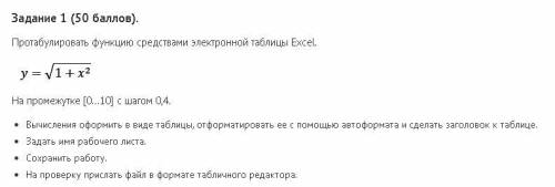 с гребаной информатикой Протабулировать функцию средствами электронной таблицы Excel. Skrinshot 24-0