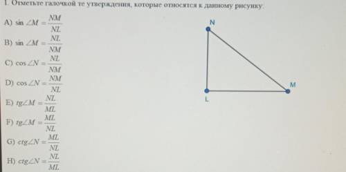 Отметьте галочкой те утверждения, которые относятся к данному рисунку: