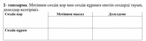 әтіннен сөздік қор мен сөздік құрамға енетін сөздерді тауып, дәлелдер келтіріңіз​