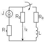 Переходной процесс классическим методом. J=4A, L=0.06 Гн, R1=14 Om, R2=10 Om, R3=8 Om.Найти Ur2