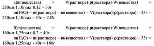 Задание 4 ( ). Решите задачу. Определите массу вещества и массу воды, которые необходимы для пригото