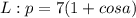 L:p=7(1+cosa)