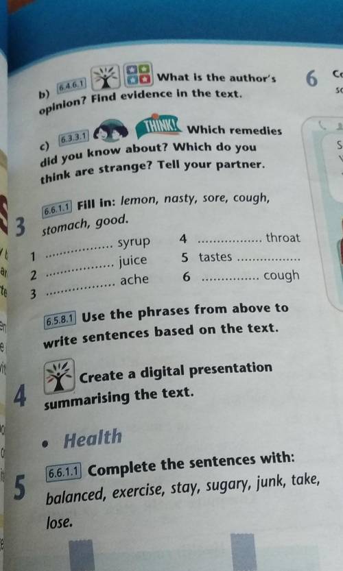 In yourdictionary.a) 6.4.8.1 Read again and choose the correct word.comLemon helps relieve/extract h