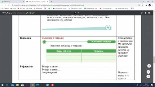 Запишите виды роботов и примеры