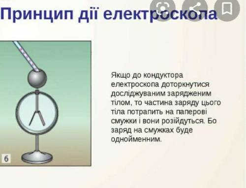 Як можна за кутом розбіжності паперових смужок електроскопа судити про його заряд?