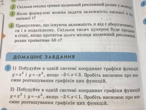 Побудуйте в одній системі координат графіки функцій