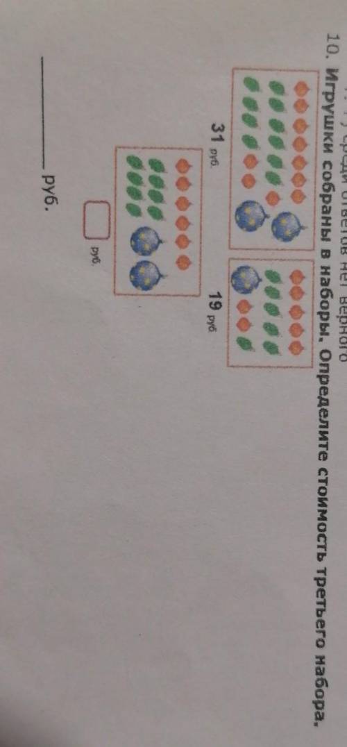 Игрушки собраны в наборы, определите стоимость третьего набора нужно ​