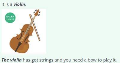 Musical instruments. Lesson 1 Read and choose the correct musicalinstrument. )This instrument looks