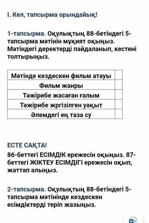 Всё что у меня есть не обмановайте малю казакски язык 6 класс ​