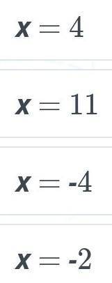 Найди корни уравнения: -7-4x=-7x+5ответы которые к этому вопросу на картинке​