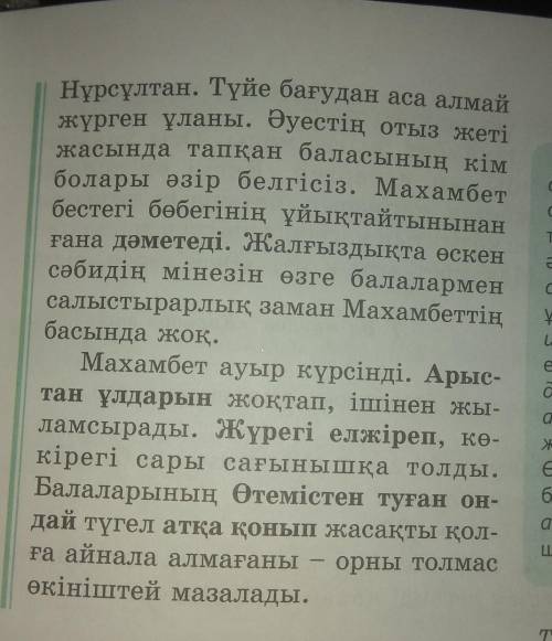 2-тапсырма. Оқыған мәтіндердің мазмұны бойынша пікір дайындаңдар. Пікірде сұраулық және күшейткіш де