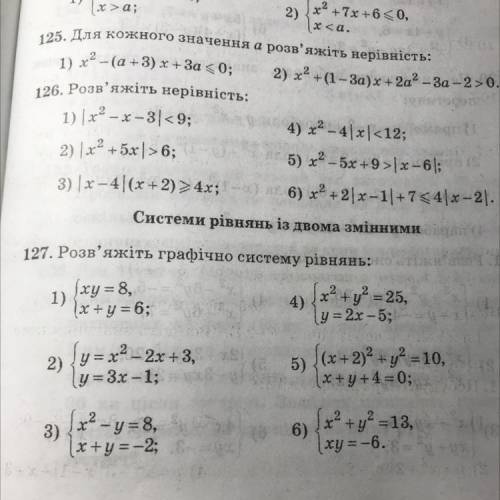 Розв'яжіть графічно систему рівнянь: 2 и 4