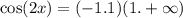 \cos(2x) = ( - 1.1)(1. + \infty )