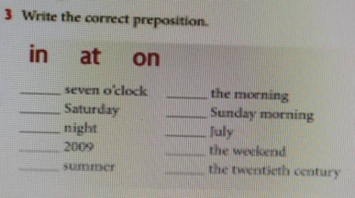 Write the correct preposition. РАЗОБРАТЬСЯ НА АНГЛИЙСКОМ​