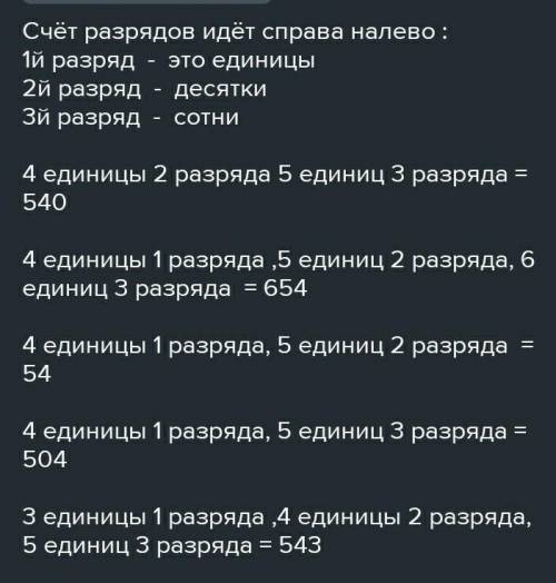 5 единиц первого разрядаочень нужно!​