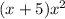 ( x+ 5)x {}^{2}