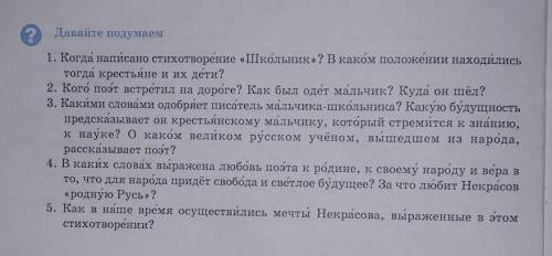 ответить на вопросы: Н.А Некрасов Школьник​