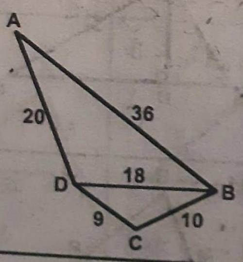 Нужно девести подібність трикутників за трьома сторонами очень нужно ​