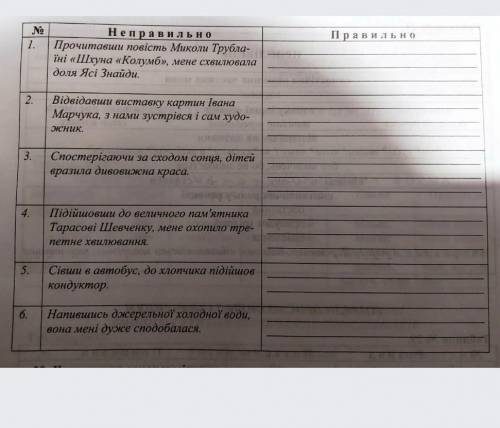 Укр мова.Відредагуй неправильно побудовані речення з дієприслівниковими зворотами.​