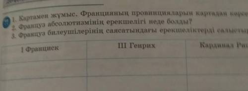 3. Француз билеушілерінің саясатындағы ерекшеліктерді салыстырыңдар. I ФранцискIII ГенрихКардинал Ри