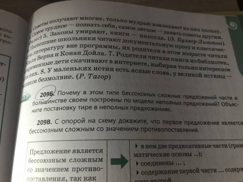 209B.почему в этом типе бессоюзных сложных предложений части в большинстве своем построены по модели