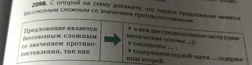 с опорой на схему докажите что первое предложение является бессоюзным сложным со значением противопо